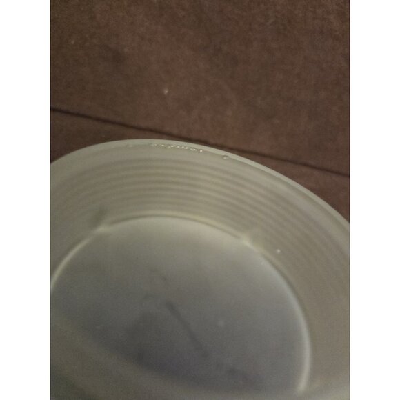 Vintage Art Deco Frosted Glass Footed Vanity Powder Jar - Picture 16 of 16